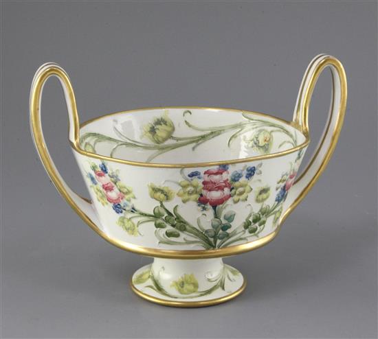 A Moorcroft Macintyre two handled pedestal bowl, c.1907, width 22.5cm